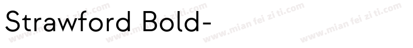 Strawford Bold字体转换